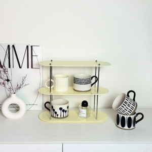 Frame 咖啡杯架 (壓克力奶黃)