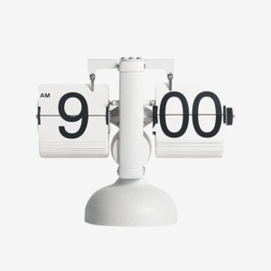 Flip clock white