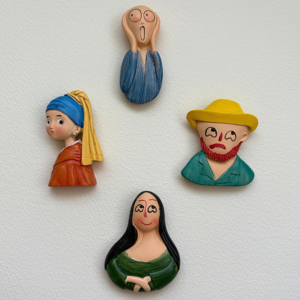 迷你藝術磁貼4入