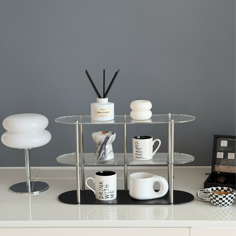 Black iron coffee stand