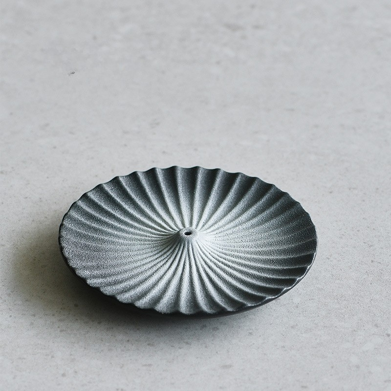 息香浮嶺香盤_Fuji Ripple Ceramic Incense Plate
