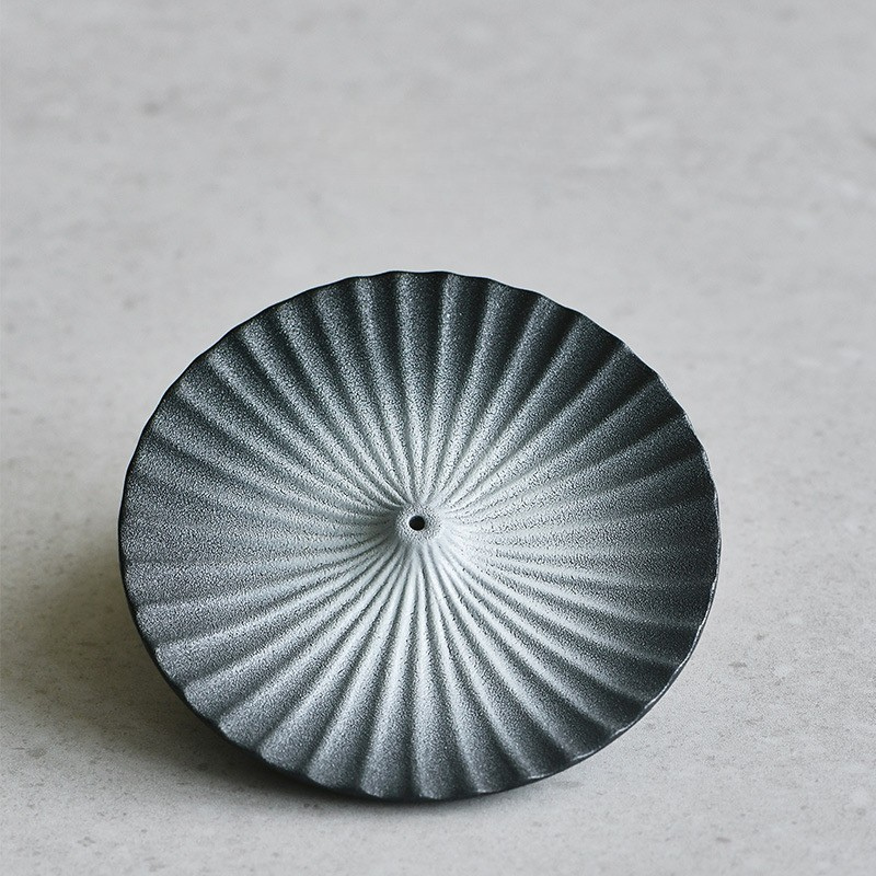 息香浮嶺香盤_Fuji Ripple Ceramic Incense Plate