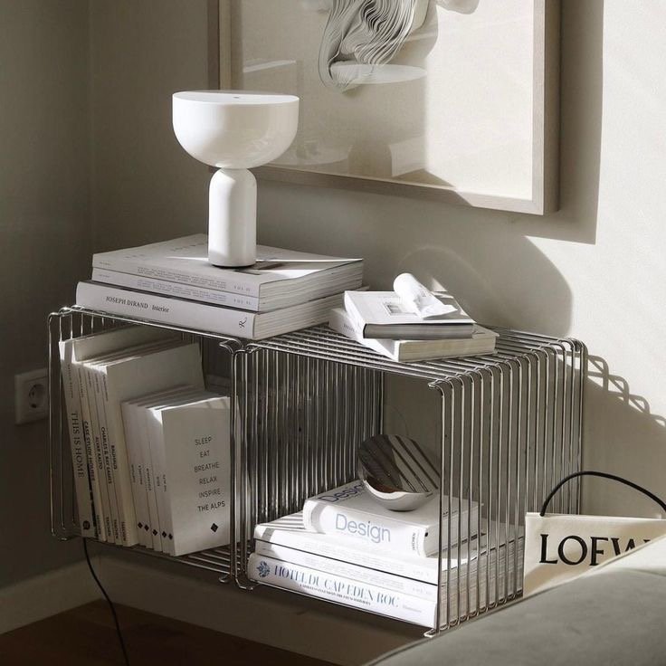 Minimalist Floating Cube Table