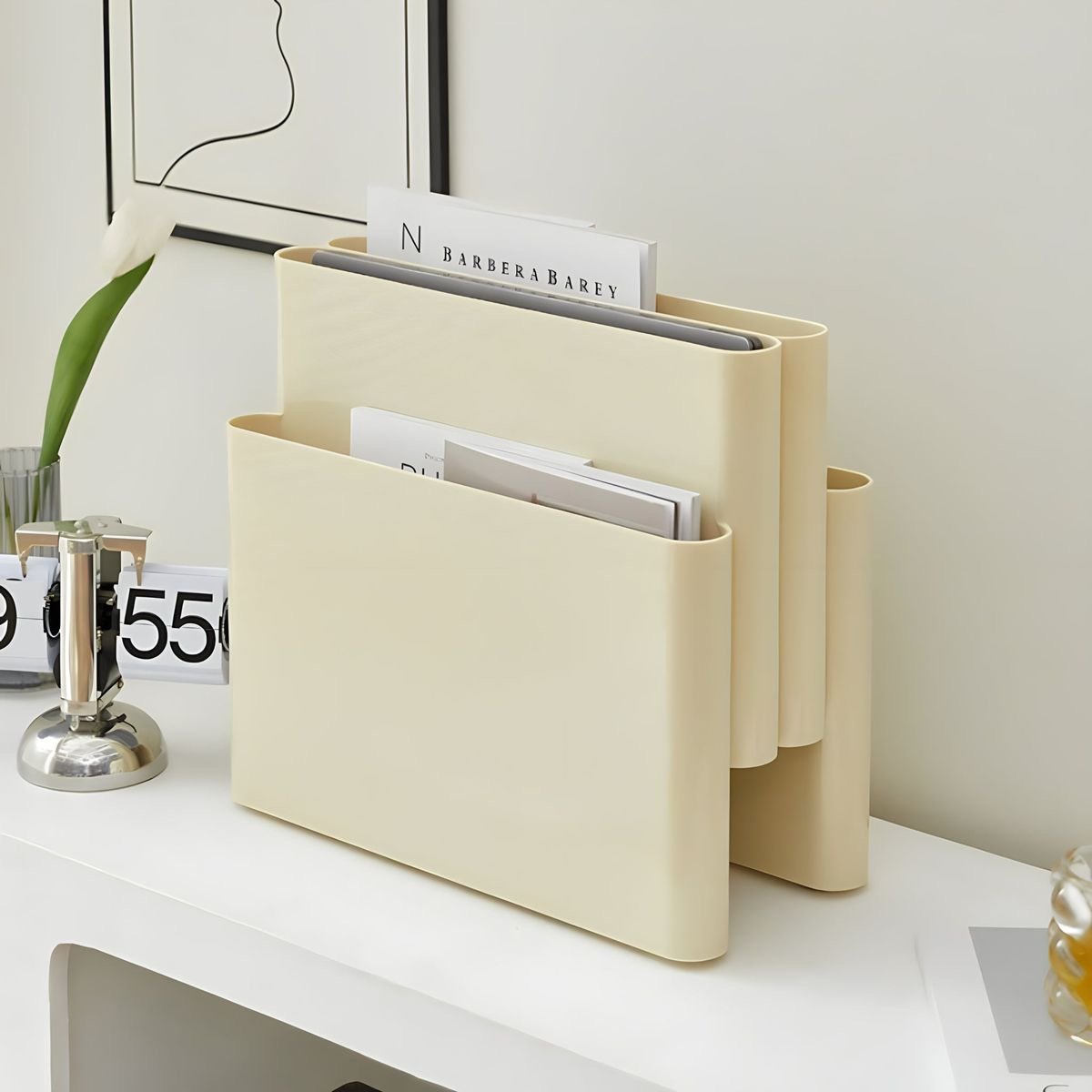 波浪簡約收納架