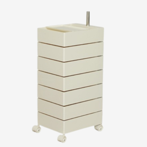 圓舞曲旋轉推車 米白7層