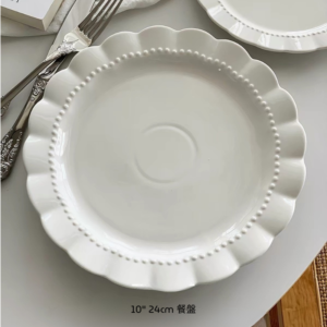 珍珠花瓣餐盤系列 - 25cm 餐盤
